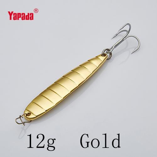 Yapada Jigging 518 Bamboo 12G 60X13X5Mm Treble Hook Multicolor Metal Jigging-yapada Official Store-Gold 12g-Bargain Bait Box