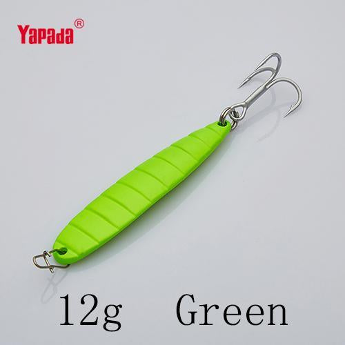 Yapada Jigging 518 Bamboo 12G 60X13X5Mm Treble Hook Multicolor Metal Jigging-yapada Official Store-Green 12g-Bargain Bait Box