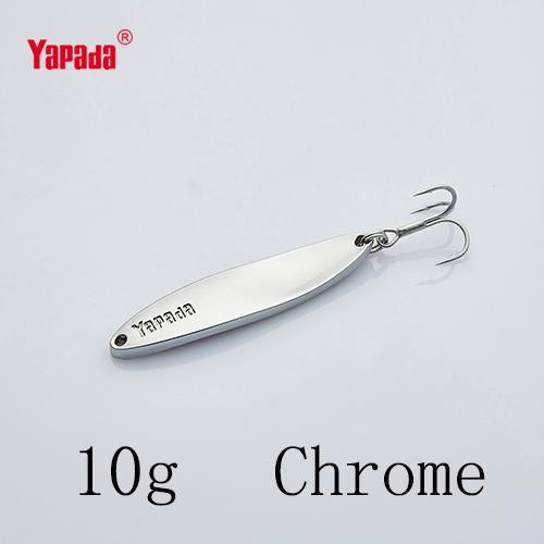 Yapada Spoon 003 Hyperbolic 7.5G/10G/15G/20G Treble Hook 53-70Mm Metal Spoon-yapada Official Store-Chrome 10g-Bargain Bait Box