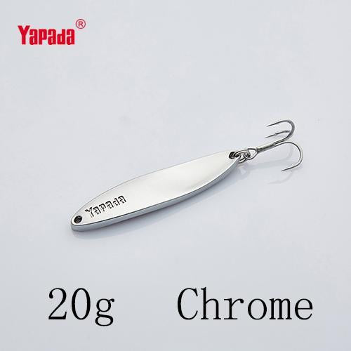 Yapada Spoon 003 Hyperbolic 7.5G/10G/15G/20G Treble Hook 53-70Mm Metal Spoon-yapada Official Store-Chrome 20g-Bargain Bait Box