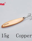 Yapada Spoon 003 Hyperbolic 7.5G/10G/15G/20G Treble Hook 53-70Mm Metal Spoon-yapada Official Store-Copper 15g-Bargain Bait Box