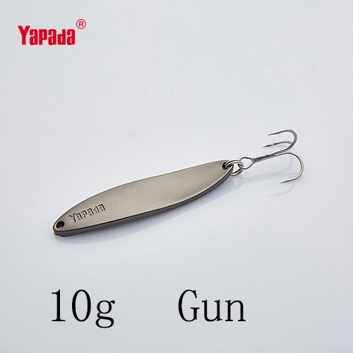 Yapada Spoon 003 Hyperbolic 7.5G/10G/15G/20G Treble Hook 53-70Mm Metal Spoon-yapada Official Store-Gun 10g-Bargain Bait Box