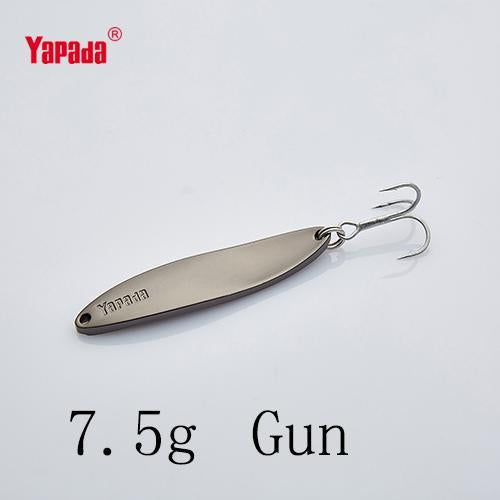 Yapada Spoon 003 Hyperbolic 7.5G/10G/15G/20G Treble Hook 53-70Mm Metal Spoon-yapada Official Store-Gun 7 5g-Bargain Bait Box