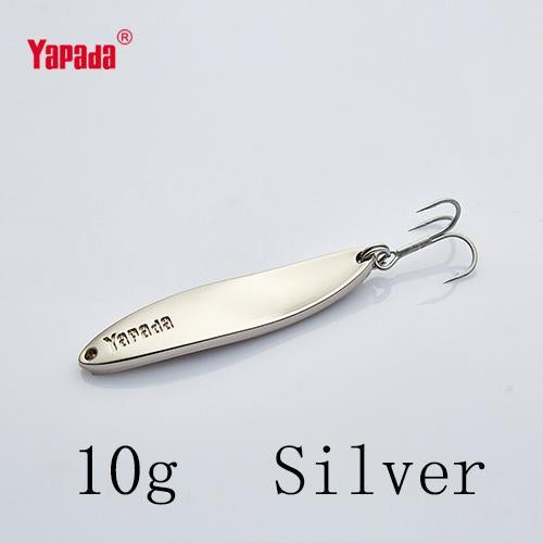 Yapada Spoon 003 Hyperbolic 7.5G/10G/15G/20G Treble Hook 53-70Mm Metal Spoon-yapada Official Store-Silver 10g-Bargain Bait Box