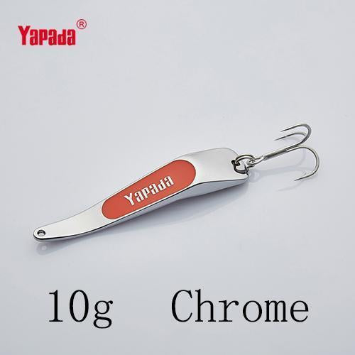 Yapada Spoon 005 Backlight 10G/15G/20G/25G Treble Hook 59Mm/66Mm/74Mm/80Mm-yapada Official Store-Chrome 10g-Bargain Bait Box