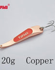 Yapada Spoon 005 Backlight 10G/15G/20G/25G Treble Hook 59Mm/66Mm/74Mm/80Mm-yapada Official Store-Copper 20g-Bargain Bait Box