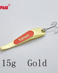 Yapada Spoon 005 Backlight 10G/15G/20G/25G Treble Hook 59Mm/66Mm/74Mm/80Mm-yapada Official Store-Gold 15g-Bargain Bait Box