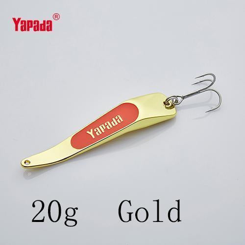 Yapada Spoon 005 Backlight 10G/15G/20G/25G Treble Hook 59Mm/66Mm/74Mm/80Mm-yapada Official Store-Gold 20g-Bargain Bait Box