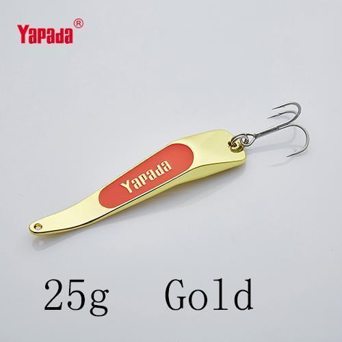 Yapada Spoon 005 Backlight 10G/15G/20G/25G Treble Hook 59Mm/66Mm/74Mm/80Mm-yapada Official Store-Gold 25g-Bargain Bait Box