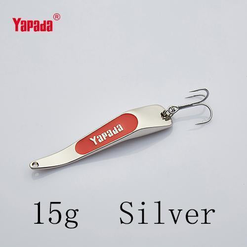Yapada Spoon 005 Backlight 10G/15G/20G/25G Treble Hook 59Mm/66Mm/74Mm/80Mm-yapada Official Store-Silver 15g-Bargain Bait Box