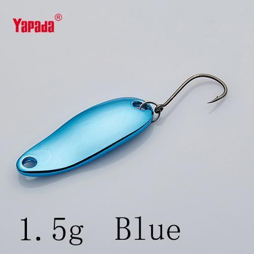 Yapada Spoon 006 Tinplate 1.5G/2G/2.5G/3.5G Colorful Owner Hook 24-32Mm-yapada Official Store-1 5g Blue 4piece-Bargain Bait Box