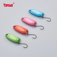 Yapada Spoon 006 Tinplate 1.5G/2G/2.5G/3.5G Colorful Owner Hook 24-32Mm-yapada Official Store-1 5g Colorful 4piece-Bargain Bait Box