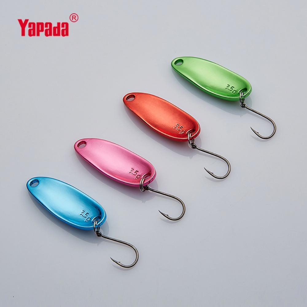 Yapada Spoon 006 Tinplate 1.5G/2G/2.5G/3.5G Colorful Owner Hook 24-32Mm-yapada Official Store-1 5g Colorful 4piece-Bargain Bait Box