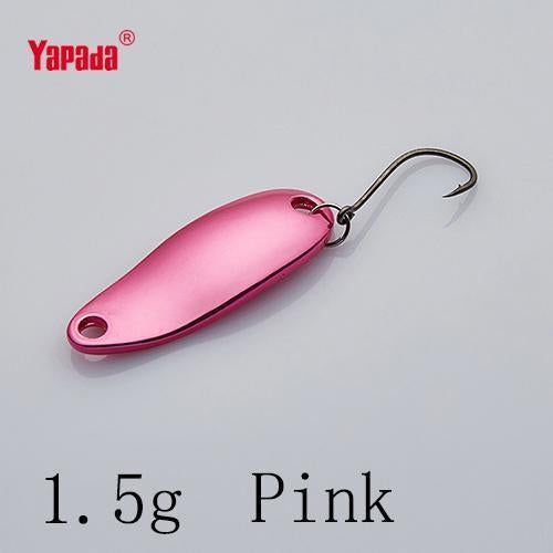 Yapada Spoon 006 Tinplate 1.5G/2G/2.5G/3.5G Colorful Owner Hook 24-32Mm-yapada Official Store-1 5g Pink 4piece-Bargain Bait Box