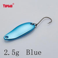 Yapada Spoon 006 Tinplate 1.5G/2G/2.5G/3.5G Colorful Owner Hook 24-32Mm-yapada Official Store-2 5g Blue 4piece-Bargain Bait Box