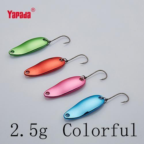 Yapada Spoon 006 Tinplate 1.5G/2G/2.5G/3.5G Colorful Owner Hook 24-32Mm-yapada Official Store-2 5g Colorful 4piece-Bargain Bait Box