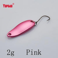 Yapada Spoon 006 Tinplate 1.5G/2G/2.5G/3.5G Colorful Owner Hook 24-32Mm-yapada Official Store-2g Pink 4piece-Bargain Bait Box