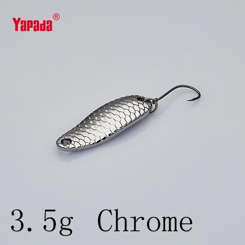 Yapada Spoon 007 Loong Scale 3.5G/5G 32-34Mm Owner Hook Multicolor 6Piece/Lot-yapada Official Store-3 5g Chrome 6piece-Bargain Bait Box