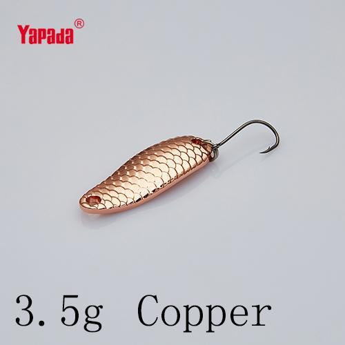 Yapada Spoon 007 Loong Scale 3.5G/5G 32-34Mm Owner Hook Multicolor 6Piece/Lot-yapada Official Store-3 5g Copper 6piece-Bargain Bait Box