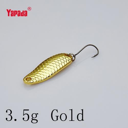 Yapada Spoon 007 Loong Scale 3.5G/5G 32-34Mm Owner Hook Multicolor 6Piece/Lot-yapada Official Store-3 5g Gold 6piece-Bargain Bait Box
