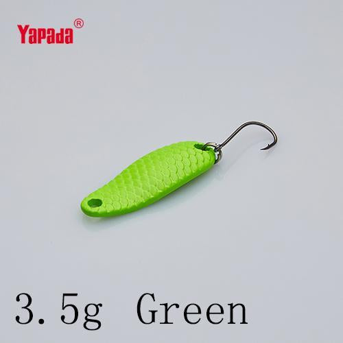 Yapada Spoon 007 Loong Scale 3.5G/5G 32-34Mm Owner Hook Multicolor 6Piece/Lot-yapada Official Store-3 5g Green 6piece-Bargain Bait Box