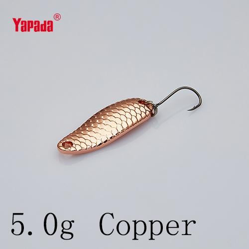Yapada Spoon 007 Loong Scale 3.5G/5G 32-34Mm Owner Hook Multicolor 6Piece/Lot-yapada Official Store-5g Copper 6piece-Bargain Bait Box
