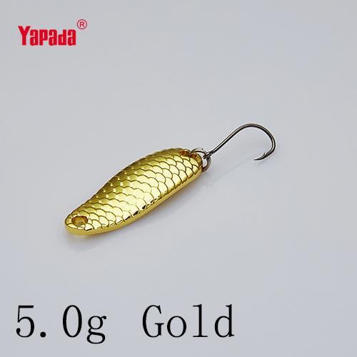 Yapada Spoon 007 Loong Scale 3.5G/5G 32-34Mm Owner Hook Multicolor 6Piece/Lot-yapada Official Store-5g Gold 6piece-Bargain Bait Box