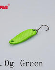 Yapada Spoon 007 Loong Scale 3.5G/5G 32-34Mm Owner Hook Multicolor 6Piece/Lot-yapada Official Store-5g Green 6piece-Bargain Bait Box
