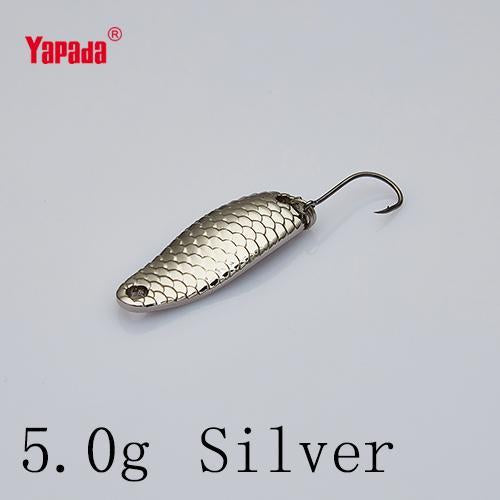Yapada Spoon 007 Loong Scale 3.5G/5G 32-34Mm Owner Hook Multicolor 6Piece/Lot-yapada Official Store-5g Silver 6piece-Bargain Bait Box