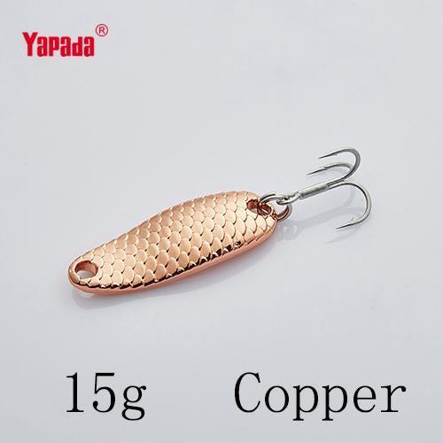 Yapada Spoon 007 Loong Scale 5G/7.5G/10G/15G Treble Hook Multicolor-yapada Official Store-Copper 15g-Bargain Bait Box