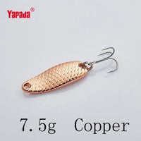 Yapada Spoon 007 Loong Scale 5G/7.5G/10G/15G Treble Hook Multicolor-yapada Official Store-Copper 7 5g-Bargain Bait Box