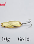Yapada Spoon 007 Loong Scale 5G/7.5G/10G/15G Treble Hook Multicolor-yapada Official Store-Gold 10g-Bargain Bait Box
