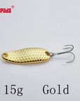 Yapada Spoon 007 Loong Scale 5G/7.5G/10G/15G Treble Hook Multicolor-yapada Official Store-Gold 15g-Bargain Bait Box