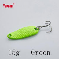 Yapada Spoon 007 Loong Scale 5G/7.5G/10G/15G Treble Hook Multicolor-yapada Official Store-Green 15g-Bargain Bait Box