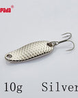 Yapada Spoon 007 Loong Scale 5G/7.5G/10G/15G Treble Hook Multicolor-yapada Official Store-Silver 10g-Bargain Bait Box