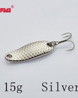 Yapada Spoon 007 Loong Scale 5G/7.5G/10G/15G Treble Hook Multicolor-yapada Official Store-Silver 15g-Bargain Bait Box
