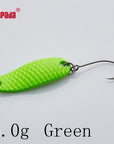 Yapada Spoon 007 Loong Scale Single Hook 3.5G/5G 32-34Mm Multicolor 6Piece/Lot-yapada Official Store-5g Green 6piece-Bargain Bait Box