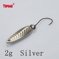 Yapada Spoon 009 Fly Leaf 2G/3G/5G Multicolor Single Hook 24-28-35Mm-yapada Official Store-2g Silver 6piece-Bargain Bait Box