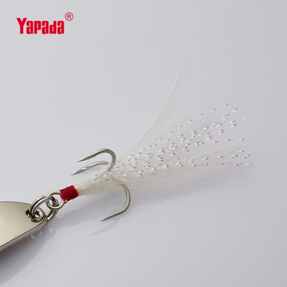 Yapada Spoon 012 Leech 10G/15G/20G Treble Hook +Feather+Sequins 55Mm/55Mm/58Mm-yapada Official Store-Silver 10g-Bargain Bait Box