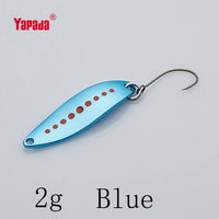 Yapada Spoon 012 Leech 2G/3G/5G Colorful Single Hook 32-38-45Mm 4Piece/Lot Metal-yapada Official Store-2g Blue 4piece-Bargain Bait Box