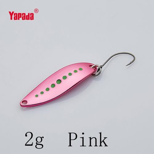 Yapada Spoon 012 Leech 2G/3G/5G Colorful Single Hook 32-38-45Mm 4Piece/Lot Metal-yapada Official Store-2g Pink 4piece-Bargain Bait Box