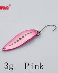 Yapada Spoon 012 Leech 2G/3G/5G Colorful Single Hook 32-38-45Mm 4Piece/Lot Metal-yapada Official Store-3g Pink 4piece-Bargain Bait Box