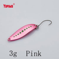 Yapada Spoon 012 Leech 2G/3G/5G Colorful Single Hook 32-38-45Mm 4Piece/Lot Metal-yapada Official Store-3g Pink 4piece-Bargain Bait Box