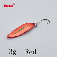 Yapada Spoon 012 Leech 2G/3G/5G Colorful Single Hook 32-38-45Mm 4Piece/Lot Metal-yapada Official Store-3g Red 4piece-Bargain Bait Box