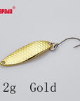 Yapada Spoon 013 Loong Claw 2G/3G/5G 32-38-45Mm Single Hook Multicolor-yapada Official Store-2g Gold 6piece-Bargain Bait Box