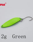 Yapada Spoon 013 Loong Claw 2G/3G/5G 32-38-45Mm Single Hook Multicolor-yapada Official Store-2g Green 6piece-Bargain Bait Box