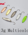 Yapada Spoon 013 Loong Claw 2G/3G/5G 32-38-45Mm Single Hook Multicolor-yapada Official Store-3g Multicolor 6piece-Bargain Bait Box