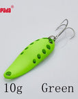 Yapada Spoon 015 Gossip 5G/7.5G/10G/15G Treble Hook Multicolor-yapada Official Store-Green 10g-Bargain Bait Box