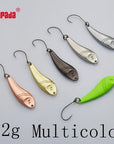 Yapada Spoon 023 Hot Fish 2G/3G/5G Multicolor Single Hook 28-32-40Mm-yapada Official Store-2g Multicolor 6piece-Bargain Bait Box