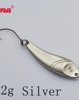 Yapada Spoon 023 Hot Fish 2G/3G/5G Multicolor Single Hook 28-32-40Mm-yapada Official Store-2g Silver 6piece-Bargain Bait Box